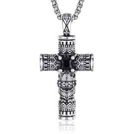 PRAYMOS Urn Necklace for Ashes 925 Sterling Silver Urn Pendant Chain Ash Keepsake Memorial Cremation Locket for Women, Sterling Silver