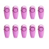 SEIWEI 10 x Pink 2 in 1 Dog Clicker Whistle