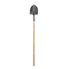 Economy Wood Handle Shovel, Long Handle, Round Point, AMES #15-047,