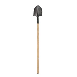 Economy Wood Handle Shovel, Long Handle, Round Point, AMES #15-047, PartNumber S49431, by Jones Stephens, Plumbing, HVAC, Made in USA Tools Shovels Wood Handle Round Point , (Single Unit)