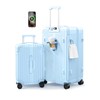Krute Luggage with Spinner Double Wheels Suitcases with USB Port