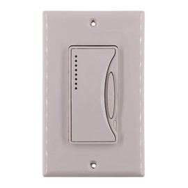 Cooper SM600LA Master Smart Dimmer, 1-Pole, 120V, 600W, Incandescent, Light Almond