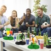 HOWAF 9 Pieces Soccer Honeycomb Centerpiece, Soccer Themed Happy Birthday