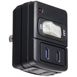 Yazawa (yazab) Thunder Surge with Energy Saving Tap 2 1pc Black y02fusk210bk