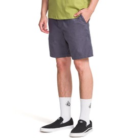 Volcom Men's Road Trip Elastic Waist 19" Relaxed Fit Short, Dark Slate, X-Large