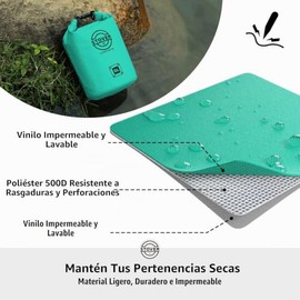 STOVER 5/10/25/30/40L Bolsa seca impermeable - Mochila enrollable con funda para teléfono, kayak, senderismo, camping, barcos, hombres/mujeres