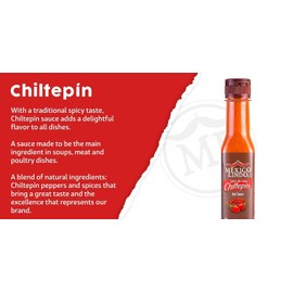 Mexico Lindo Chiltepin Hot Sauce Display, 5 fl oz, Pack of 3