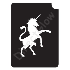 Unicorn 1017 Body Art Glitter Makeup Tattoo Stencil- 5 Pack