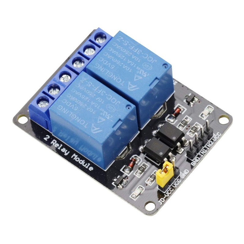 VKLSVAN 2pcs 5V 2 Channel Relay Module Relay for Arduino