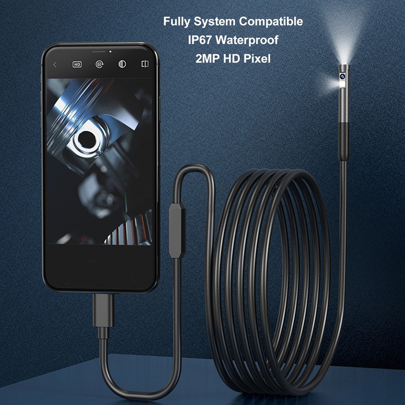 Endoscope Camera Wifi Single Lens HD 3 in 1 2MP