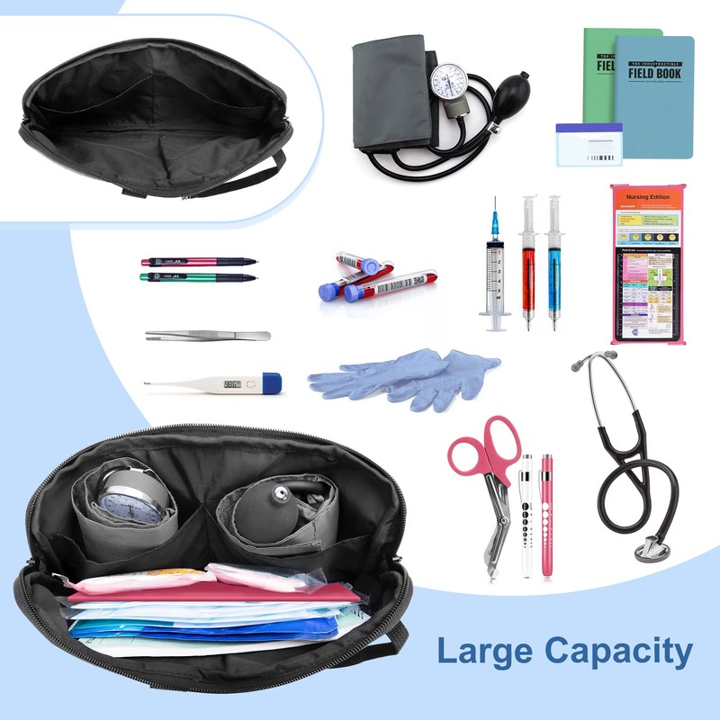 Trunab Utility Nurse Fanny Pack with 12 Essential Tool Pockets,