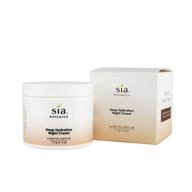Sia Botanics Deep Hydration Night Face Cream (118ml4oz jar) |Jojoba Evening Primrose Facial Moisturizer with Vitamin E Natural Clean Vegetable Skincare Cream for Women / 시아 보타닉스 딥 하이드레이션 나이트 페이스 크림 (118ml4온스 통) | 호호바 이브닝 프림로즈 비타민 E가 함유된 페이셜 모이스처라이저 여성용 천연 클린 식물성 스킨케어 Cream