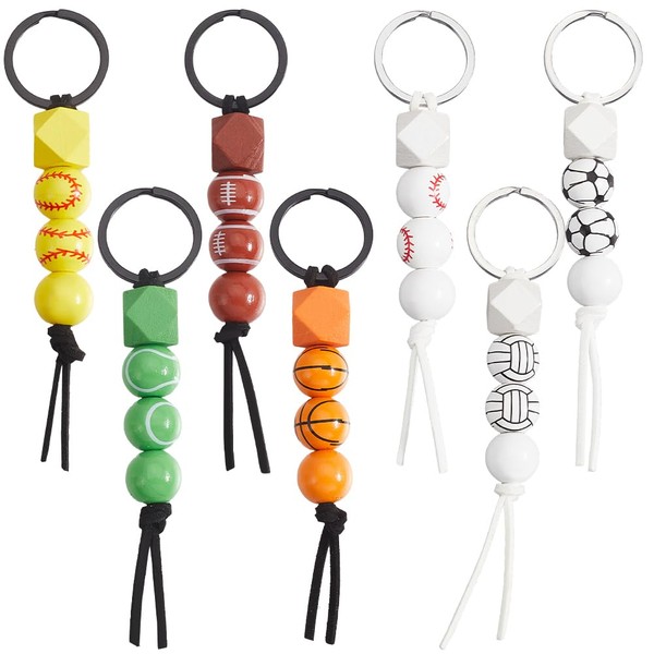 SOFPLATE 7 Piece Basketball Key Ring in 7 Colours Key