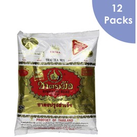 Wholesale Number-One Premium Thai Iced Tea Extra Gold, 400g (14 Ounce), Pack of 12