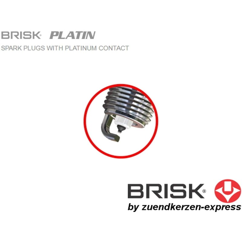 BRISK Platinum EEX14YP 1958 Spark Plugs (Pack of 4)