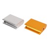 2pcs Leather Edge Slicker Gold Silver Aluminium Alloy Leather Trimming