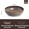 KYBSCZ 30oz Ceramic bowls set of 4-8" serving bowls for