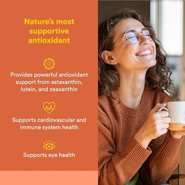 Natural Factors, Astaxanthin Plus, soporte antioxidante para la salud ocular, cardiovascular e inmune, 60 cápsulas blandas