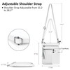 befen Leather Crossbody Purse for Women Lightweight White Crossbody Bag