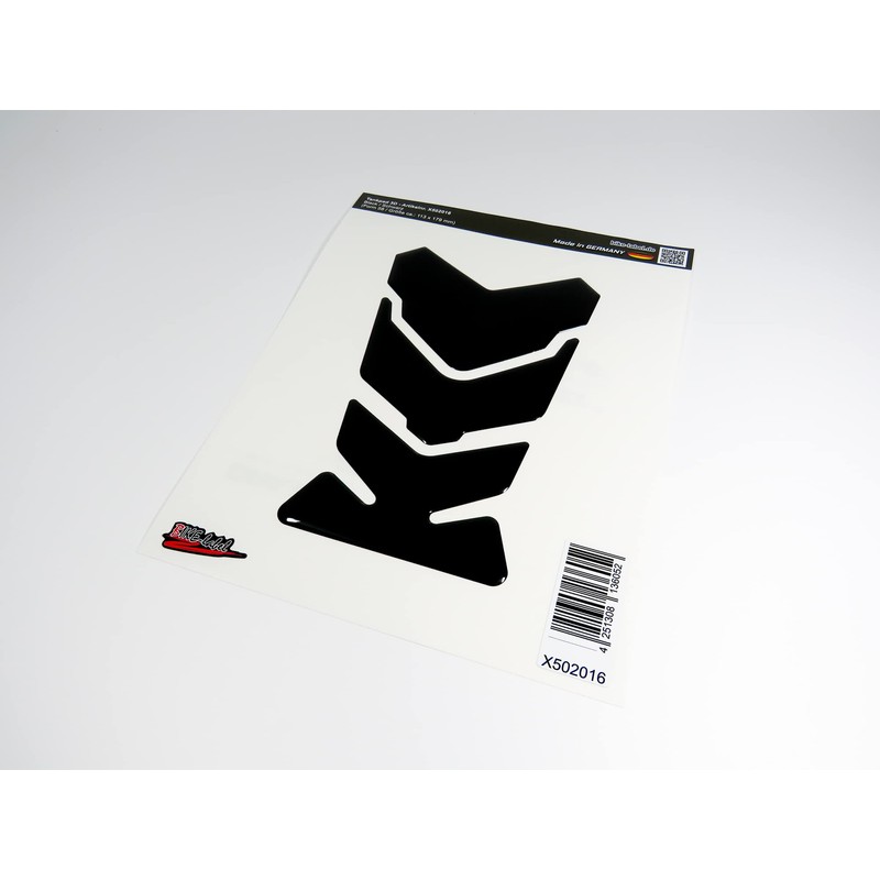 BIKE-label Tank Pad 3D Motorcycle Sticker Tank Protection Black X502016VA