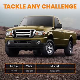 maXpeedingrods 3" Front 2" Rear Suspension Lift Kit Shackle for Ford Ranger 2WD 1998-2011