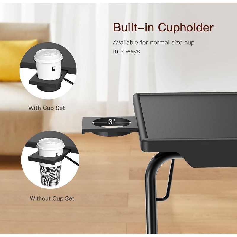 HUANUO Adjustable TV Tray Table - TV Dinner Tray on