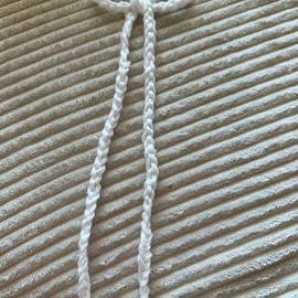 Handmade crochet bows for accessories - Color: Red