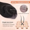 Hair Toppers for Women Real Human Hair，Benehair 360°3D Clip in