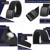 LionVII Belt for Men Women Military Nylon with Plastic Buckle