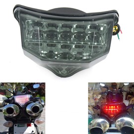 MZS Motorcycle Tail Light LED Integrated Turn Signal Blinker Smoke Compatible with FZ6 FZ-6 FAZER FZ600 2004 2005 2006 2007 2008 2009