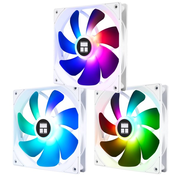 TR-TL-C14CW-S X3 14CM Silent Cooling Fan,White Compurter Cooling Fan,CPU Coolers