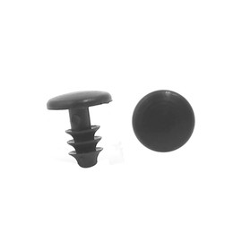 A ABSOPRO Set of 50 Car Clips 5 mm Hole Diameter Rivets Fastener Plastic Black