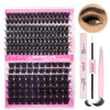 FADLASH Lash Extension 100D+200D DIY Kit Volume Fluffy 0.07D Curl