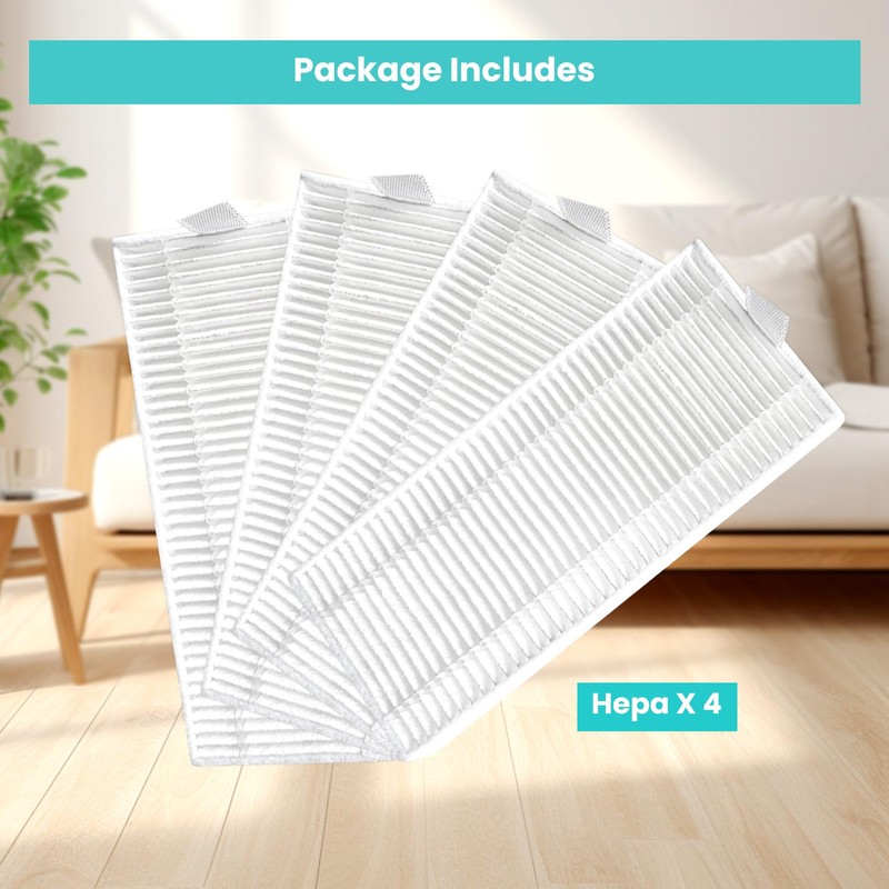 Lefant 4PCS Hepa Filter Replacement Accessories for Lefant M310 Robot