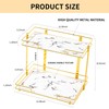 QTTCMY 2 Tier Bathroom Cabinet Countertop Organizer Perfume Lipstick Makeup
