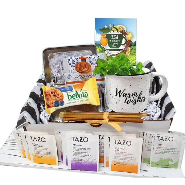 Tea gift set | TEA LOVERS Gift baskets | Thinking of you gift basket | Birthday gift basket for women, care package for women, Grandma, Grandpa, Nurse, for her or him a variety tea Mother's day gift