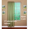Today's Curtain Emelia Original Voile Panel 90", Dusty Leaf, 60"