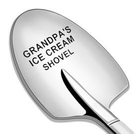 Gifts for Dad - Dad's Ice Cream Shovel, Father Presents for Grandpa, Stainless Steel Ice Cream Shovel for Birthday, Christmas, Father's Day Gifts from Daughter Son, Stocking Stuffers for Men