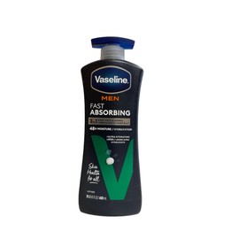 Vaseline Men Body & Face Lotion, Fast Absorbing 20.3 oz (Pack of 5)