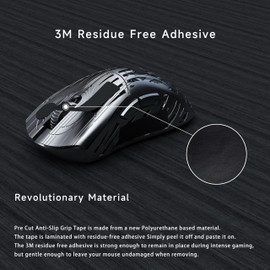 Pwnage Ultra Grip Pre-Cut Anti-Slip Grip Tape – Universal Phone Keyboard & Mouse Grip Enhancer, 0.5mm Ultra-Thin, Sweat-Absorbing, Pre-Laminated, High-Performance Texture for Keycaps & Gaming Gear