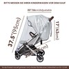 Bemece Stroller Rain Cover, Universal Stroller - Waterproof Windproof Travel