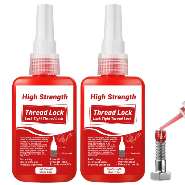 Thread Lock, 100ml Locktight Threadlock High Strength, Threadlocker Lock &