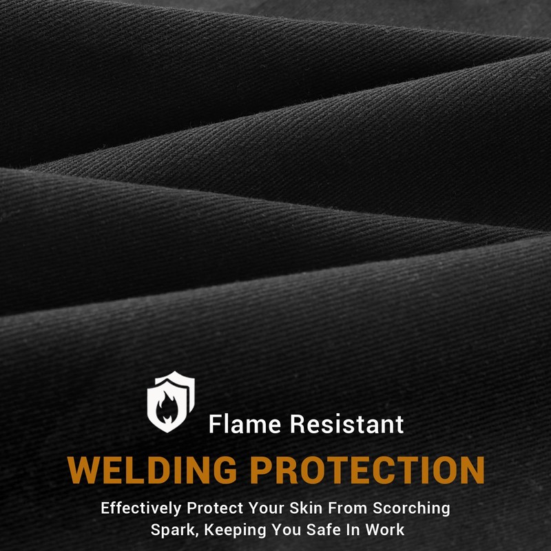 Welding Helmet Extended Cover and Bib Set ，Split Wrap-Around Design