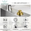 SINKINGDOM SinkTop Air Switch Kit with Champagne Bronze Long Button