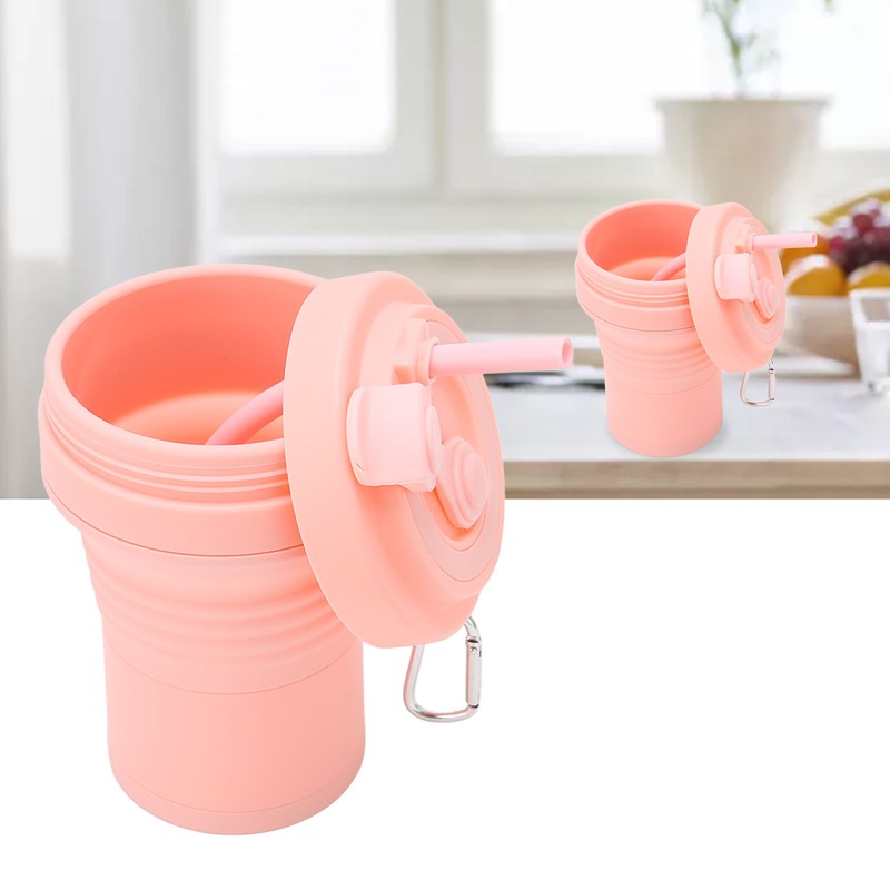 Folding Coffee Cup Silicone Heat Insulation Good Sealing Collapsible Water