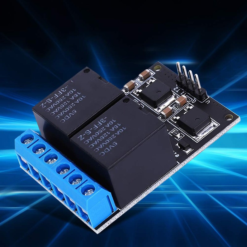 DC 12V 2-Channel Relay Module, Bistable Self-Locking Low Pulse Trigger