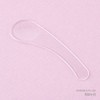 Curved transparent cream spoon / 곡선 투명크림스푼
