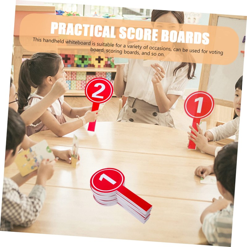 ARTIBETTER 10Pcs Multi Use Scoreboards Handheld Score Paddles for Voting
