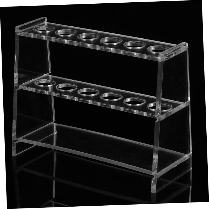 iplusmile 1set Test Tube Rack Holder Detachable Transparent Stand for