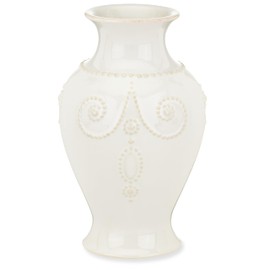 Lenox French Perle White 8" Bouquet Vase, 2.10 LB